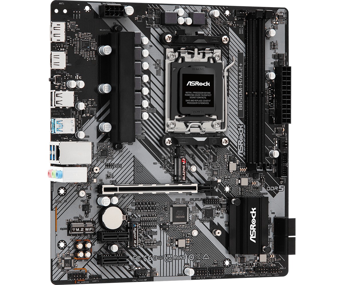 Płyta Socket AM5 ASRock B650M-H/M.2+ - obrazek 5