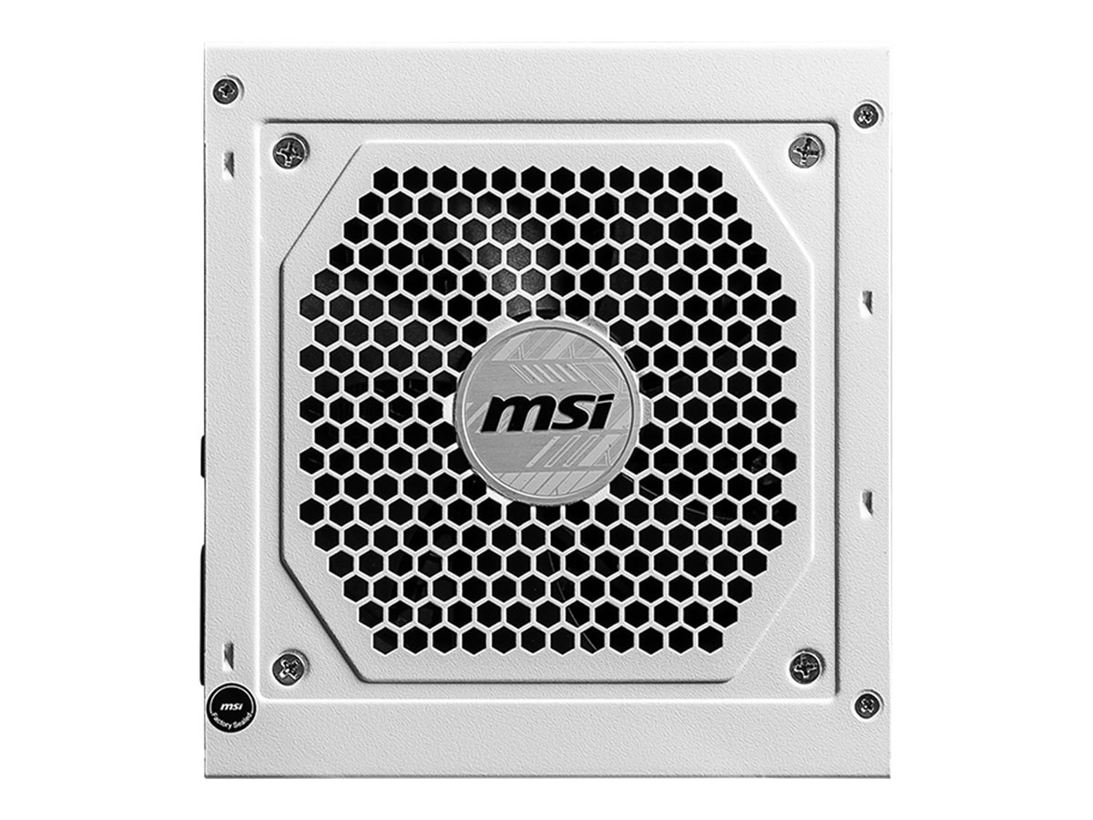 Zasilacz ATX 850W MSI MPG A850GL PCIE5 WHITE Modularny 80 Plus Gold - obrazek 3