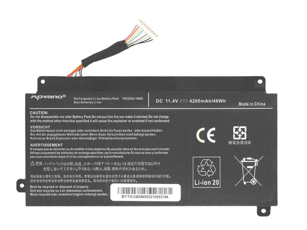 Bateria do laptopa Toshiba L40W, L55W; P50W, P55W 11.4 V 4200 mAh - obrazek 3