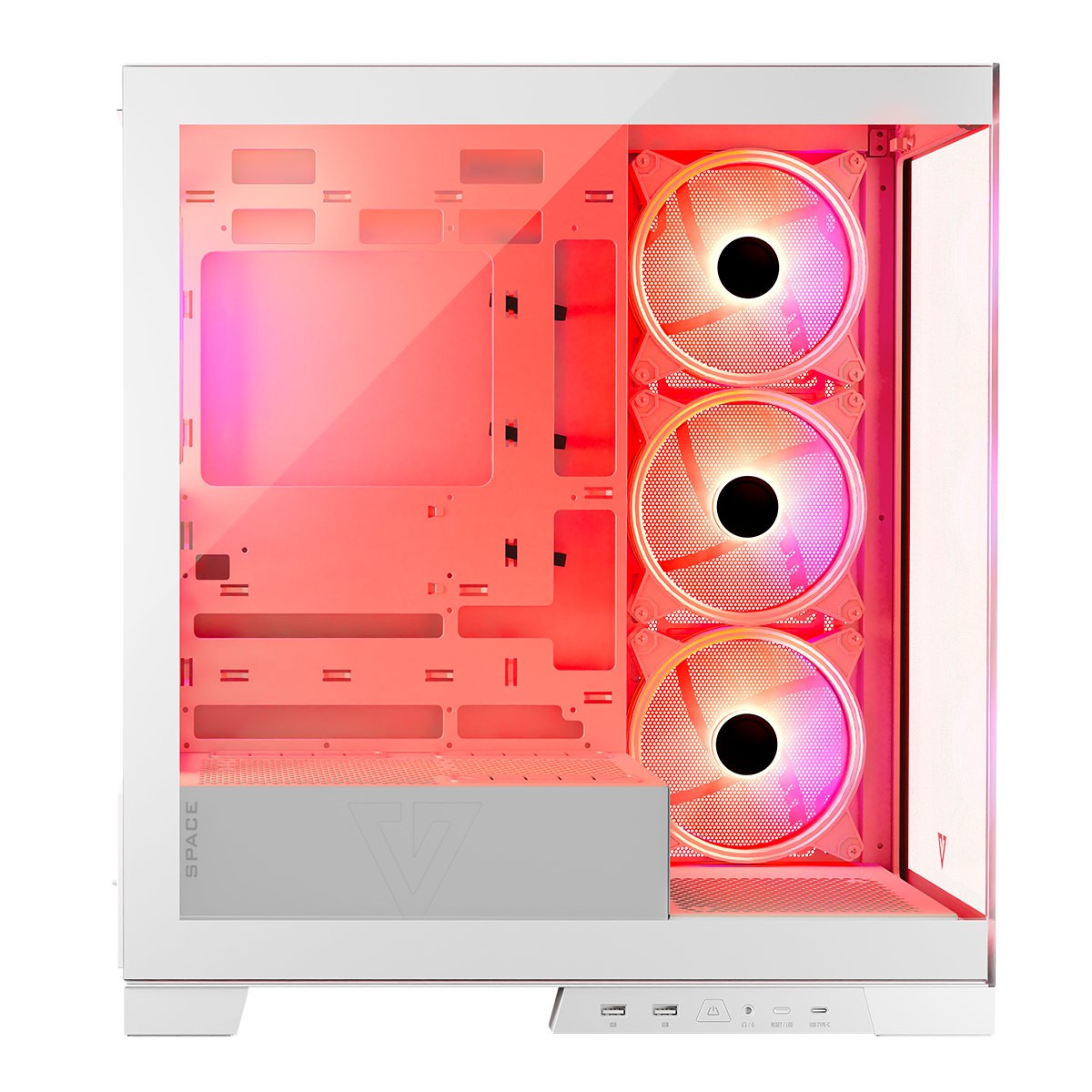 Obudowa Modecom Volcano Space ARGB Biała - obrazek 4