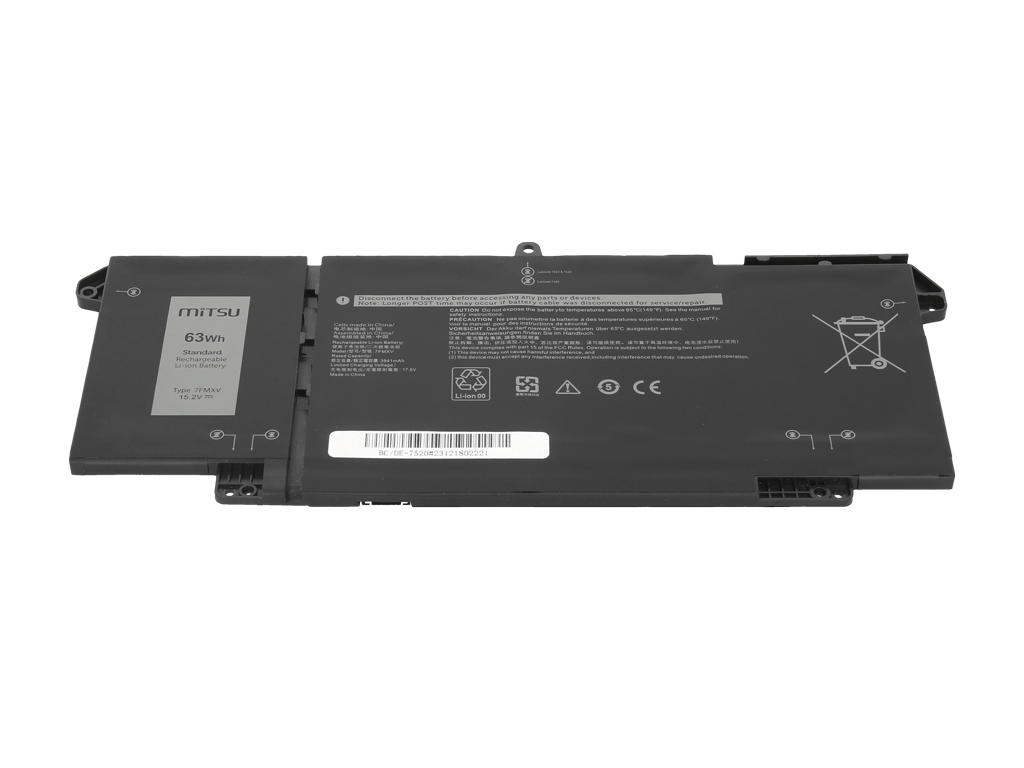 Bateria do laptopa Dell Latitude 5320, 7320, 7520 15.2 V 4144 mAh - obrazek 4