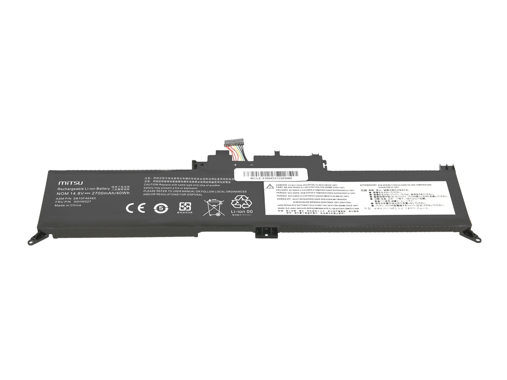 Bateria do laptopa ThinkPad Yoga 260, 370, X380 11.8 V 2700 mAh - obrazek 2