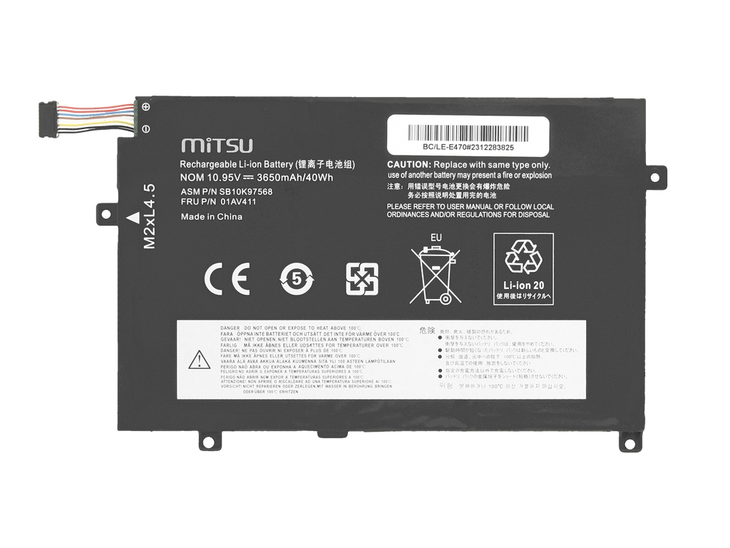 Bateria do laptopa Lenovo ThinkPad E470, E475 10.95 V 3650 mAh - obrazek 2