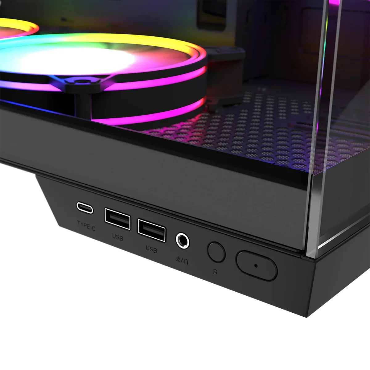 Obudowa Modecom Volcano Panorama APEX ARGB 7F Czarna - obrazek 4