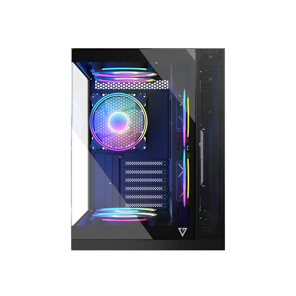 Obudowa Modecom Volcano Panorama APEX ARGB 7F Czarna - obrazek 2