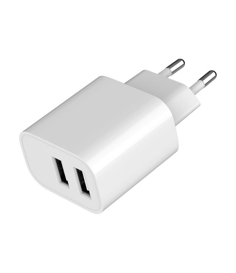 Ładowarka Sieciowa USB 5V 2.4A 2 porty Gembird Biała - obrazek 4