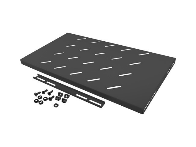 Półka do szaf rack 19'' 500 x 280 mm Czarna Lanberg - obrazek 2