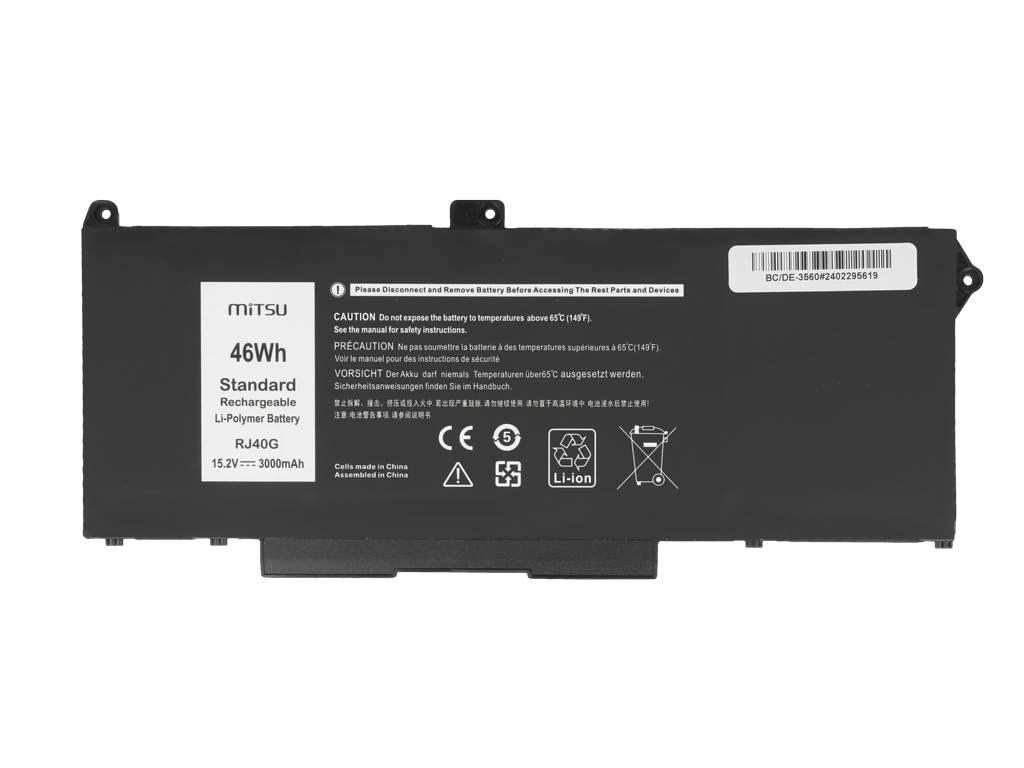 Bateria do laptopa Dell Latitude 5420, 5520, Precision 3560 15.2 V 3000 mAh - obrazek 2
