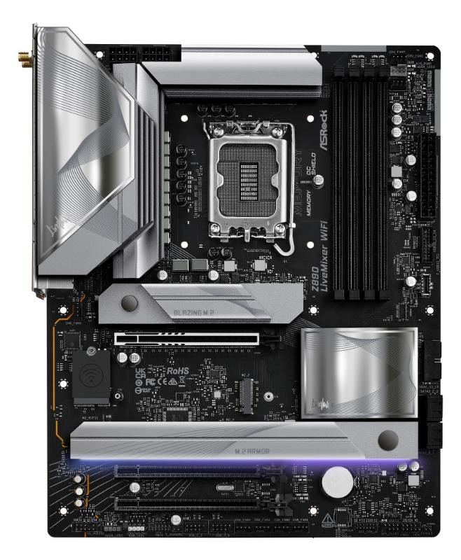 Płyta Socket LGA1851 ASRock Z890 LIVEMIXER WIFI - obrazek 2