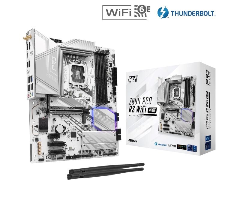 Płyta Socket LGA1851 ASRock Z890 PRO RS WIFI WHITE