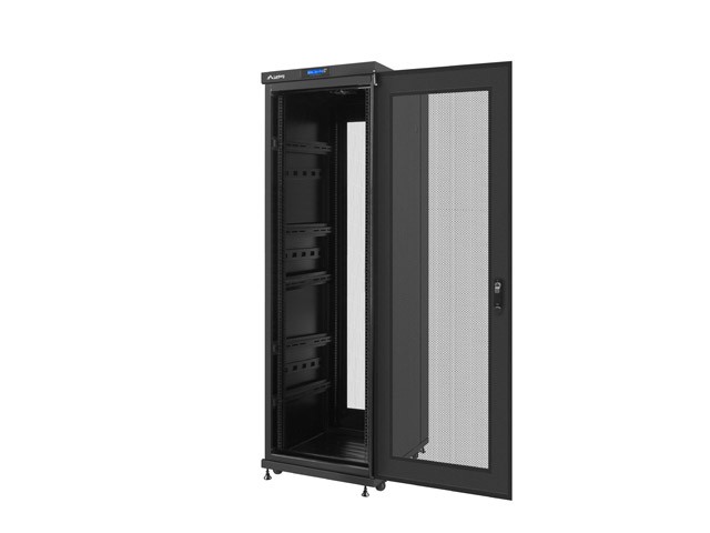 Szafa stojąca rack 19" 37U 600x800mm czarna (drzwi przednie performowane) LCD Lanberg - obrazek 4
