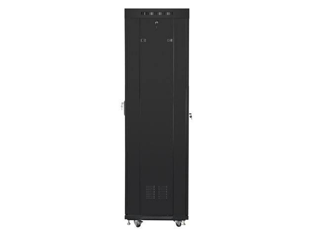 Szafa stojąca rack 19" 42U 600x600mm czarna (drzwi przednie szklane) LCD Lanberg - obrazek 2