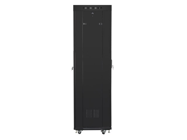 Szafa stojąca rack 19" 42U 600x600mm czarna (drzwi przednie perforowane) LCD Lanberg - obrazek 5