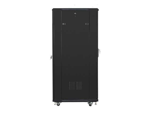 Szafa stojąca rack 19" 32U 600x800mm czarna (drzwi przednie szklane) Lanberg - obrazek 5