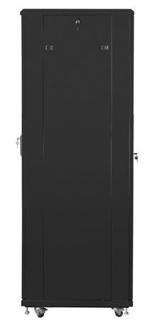 Szafa stojąca rack 19" 42U 600x800mm czarna (drzwi przednie perforowane) Lanberg - obrazek 3