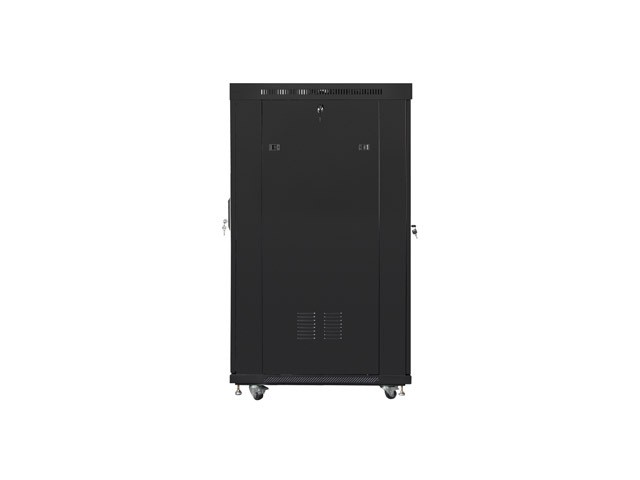 Szafa stojąca rack 19" 22U 800x1000mm czarna (drzwi przednie szklane) LCD Lanberg - obrazek 4