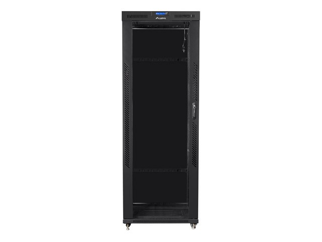 Szafa stojąca rack 19" 42U 800x800mm czarna (drzwi przednie szklane) LCD Lanberg - obrazek 4