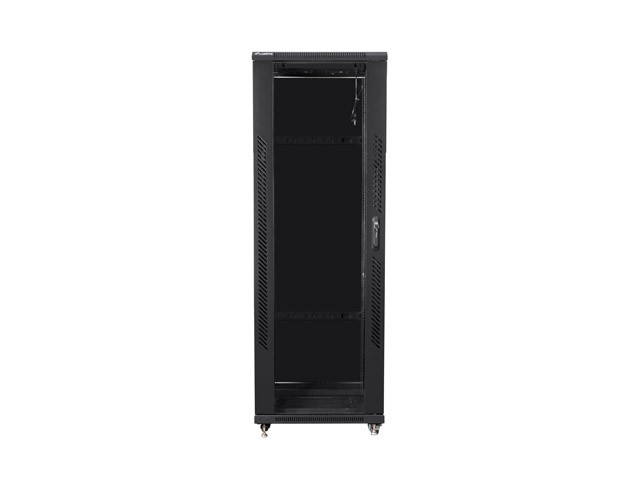 Szafa stojąca rack 19" 47U 800x800mm czarna (drzwi przednie szklane) Lanberg - obrazek 2