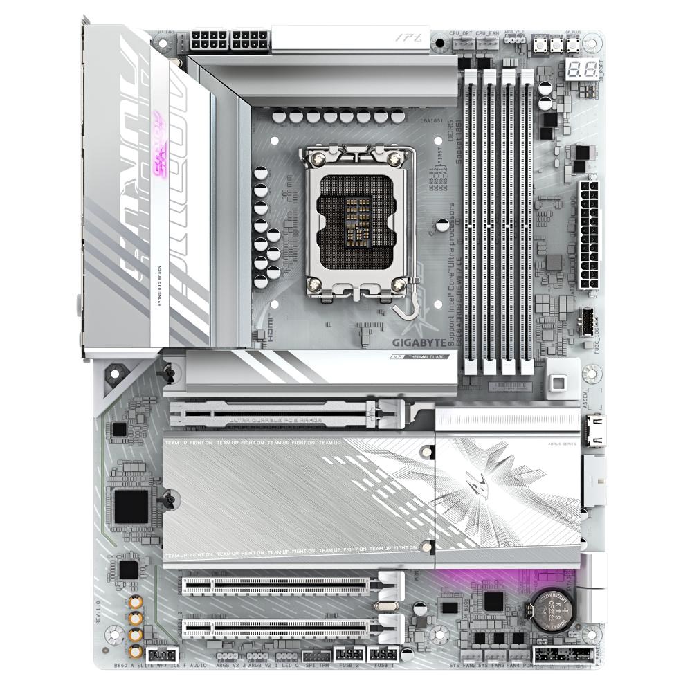 Płyta Socket LGA1851 Gigabyte B860 AORUS ELITE WIFI7 ICE - obrazek 4
