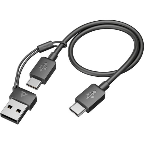 Słuchawki bezprzewodowe Poly Voyager Focus 2 USB-C/A + Podstawka ładująca - obrazek 5
