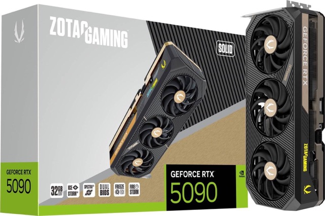 GeForce RTX 5090  32GB  Zotac  Solid