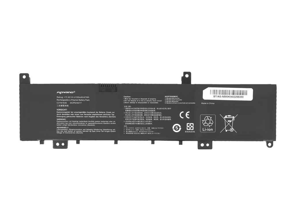 Bateria do laptopa N580VN, N580VD, NX580V, X580V 11.4 V 4100 mAh - obrazek 2