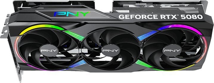 GeForce RTX 5080 16GB PNY ARGB EPIC-X RGB Overclocked Triple Fan - obrazek 4