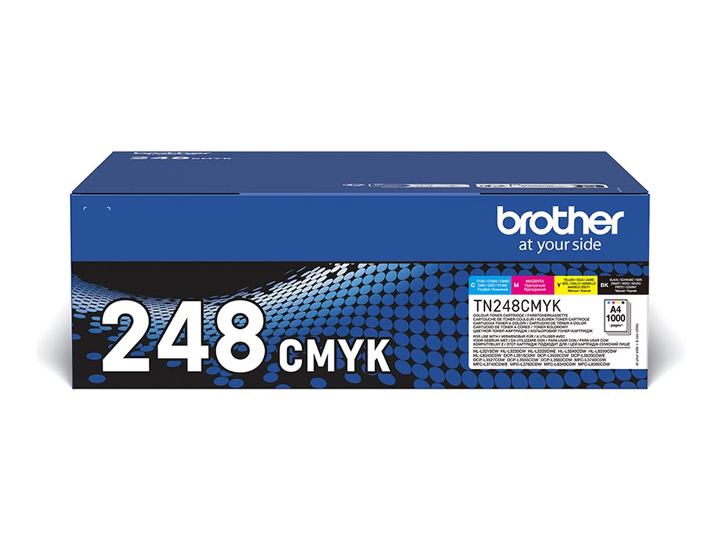 Tonery Brother TN-248 Cyan/Magenta/Yellow/Black 1000 str. - obrazek 2