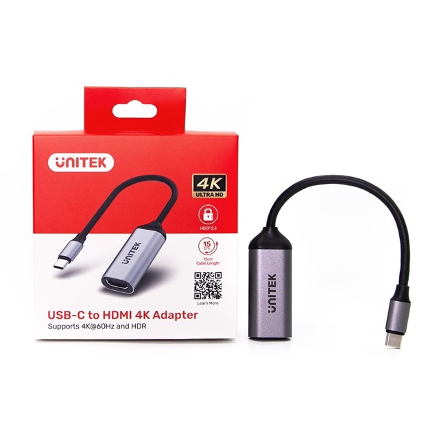 Adapter USB Type-C męski na HDMI żeński 4K Unitek - obrazek 5