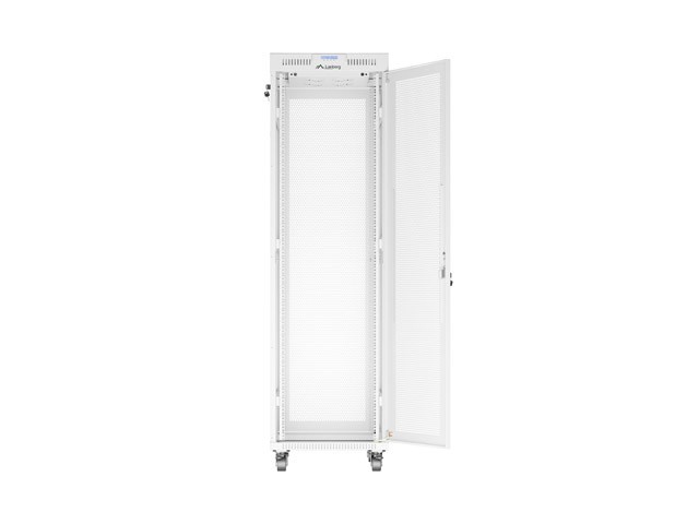 Szafa stojąca rack 19" 42U 600x800mm szara (drzwi przednie perforowane) LCD Lanberg - obrazek 3
