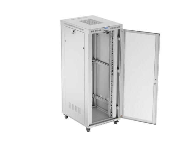 Szafa stojąca rack 19" 42U 800x1000mm szara (drzwi przednie perforowane) LCD Lanberg - obrazek 5