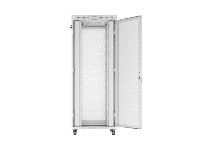 Szafa stojąca rack 19" 42U 800x1000mm szara (drzwi przednie perforowane) LCD Lanberg - obrazek 3