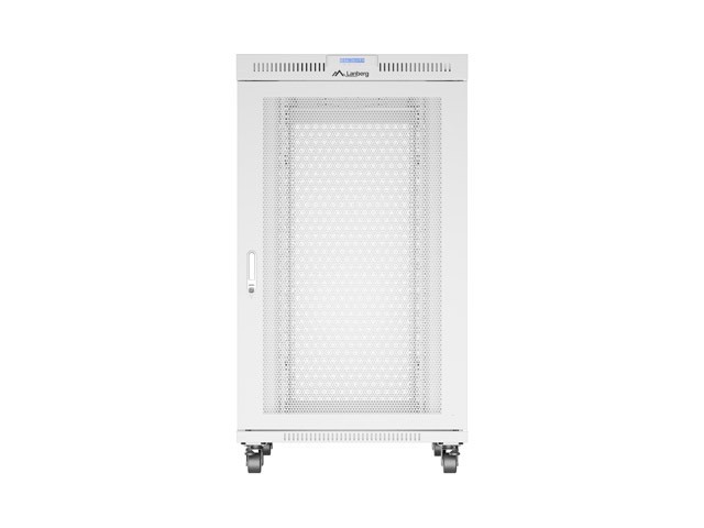 Szafa stojąca rack 19" 27U 800x1000mm szara (drzwi przednie perforowane) LCD Lanberg - obrazek 3