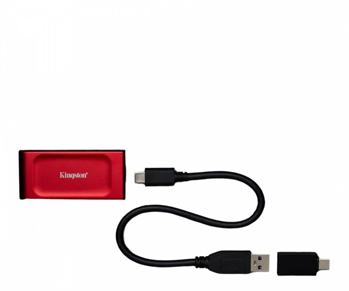 SSD USB 3.2 Type-C 2TB Kingston XS1000 Czerwony - obrazek 3