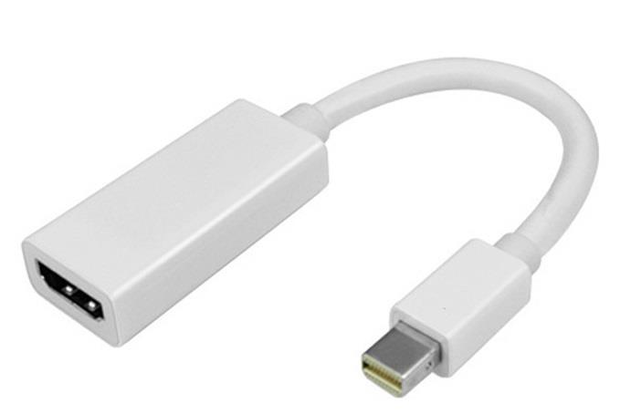 Adapter mini DisplayPort męski na HDMI żeński  Savio  Biały