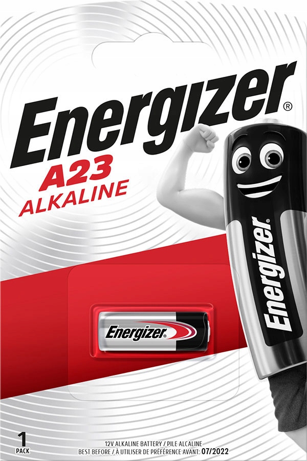 Bateria LR23A  1 szt.  Energizer (23A, 23GA, A23, E23A, GP23A, K23A, L1028, LR23A, LRV08, LRVO8, MN21, MS21, V23, V23GA, VR22)
