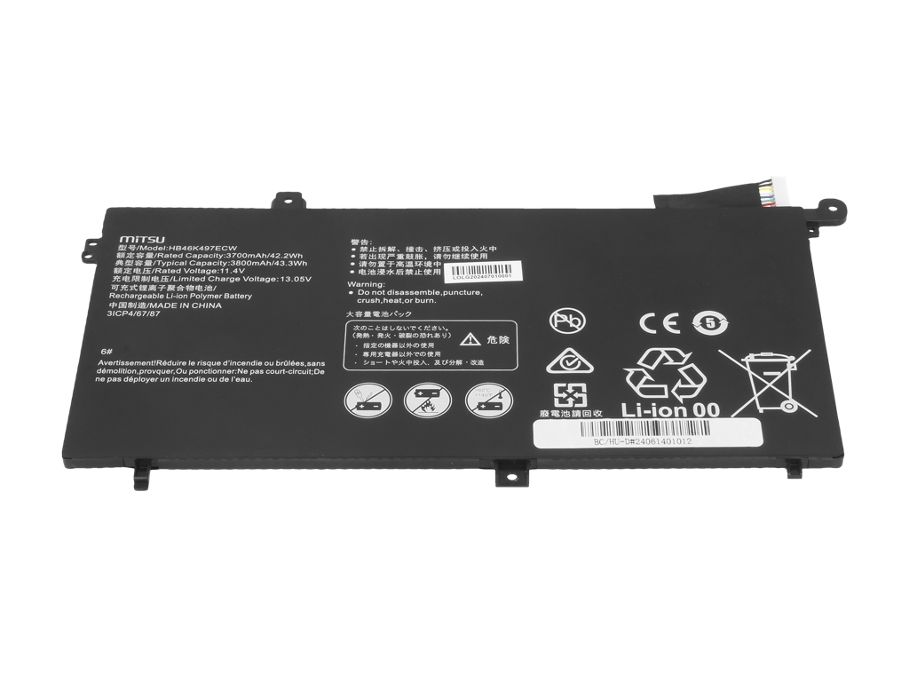Bateria do laptopa Huawei Matebook D 11.4V 3700 mAh - obrazek 4