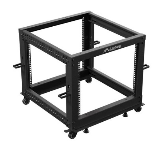 Szafa stojąca Open Rack rack 19'' 9U 600x600-1100mm regulowana Czarna Langberg - obrazek 4