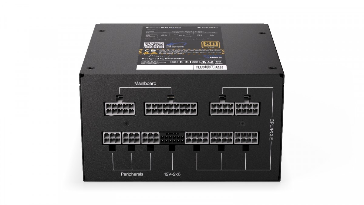 Zasilacz ATX 1000W Endorfy Supremo FM6 80 Plus Gold - obrazek 2