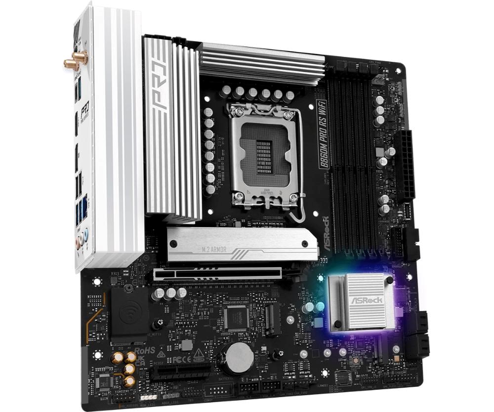 Płyta Socket LGA1851 ASRock B860M Pro RS WiFi - obrazek 4
