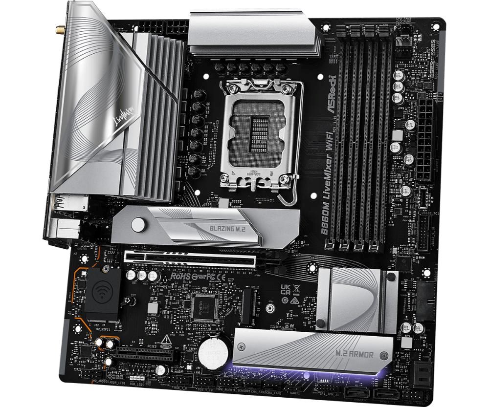 Płyta Socket LGA1851 ASRock B860M LiveMixer WiFi - obrazek 4