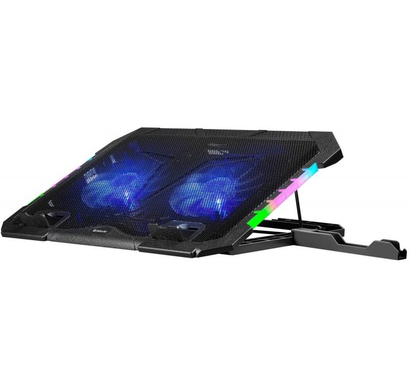 Podstawka chłodząca do laptopa 15.6-17.3" Defender NS-502 RGB + uchwyt smartfon - obrazek 2