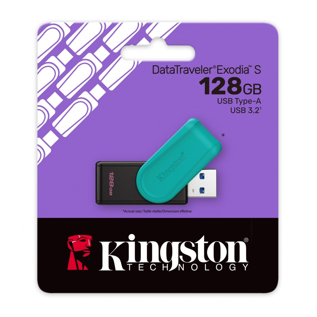 Flashdrive 128GB USB 3.2 Kingston Data Traveler Exodia S - obrazek 2