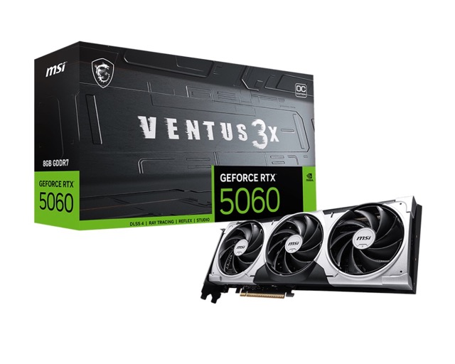 GeForce RTX 5060 8GB MSI Ventus 3X OC