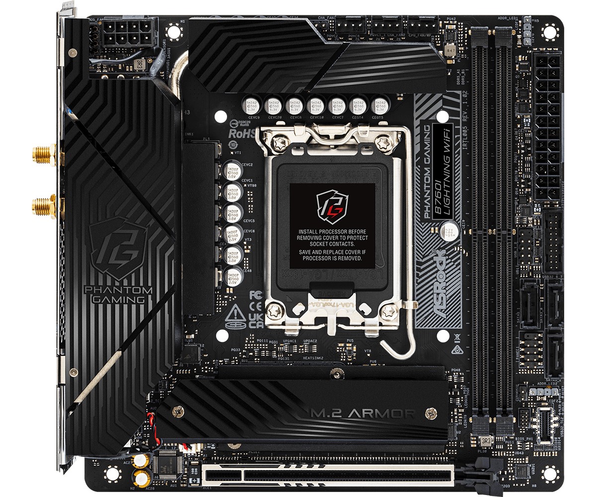 Płyta Socket LGA1700 ASRock B760I LIGHTNING WIFI - obrazek 4