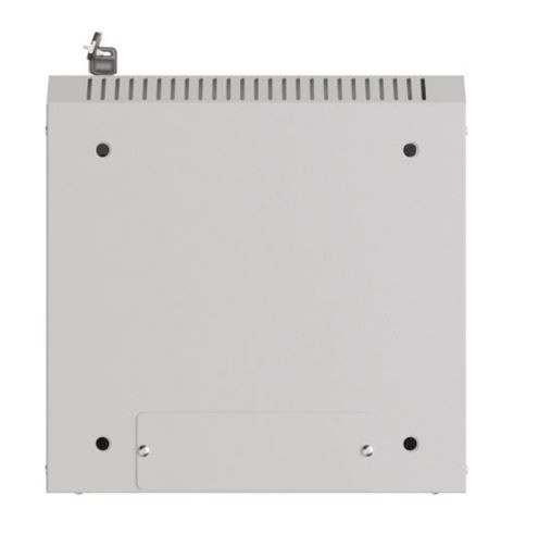 Szafa wisząca rack 10'' 6U 300x300mm szara (drzwi przednie szklane) Langberg - obrazek 3