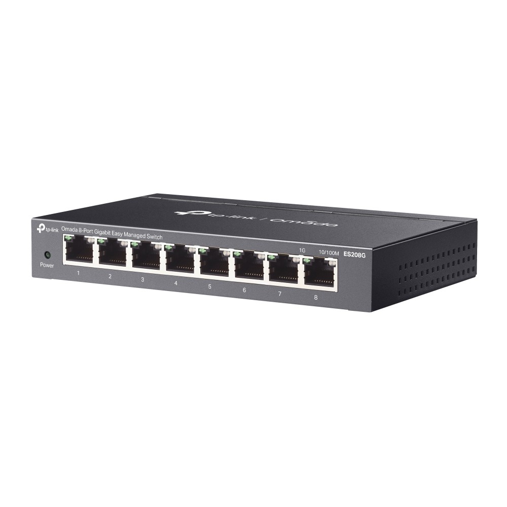 Switch TP-Link ES208G 8x10/100/1000 MB/s Omada Easy Managed - Metalowa obudowa - obrazek 2