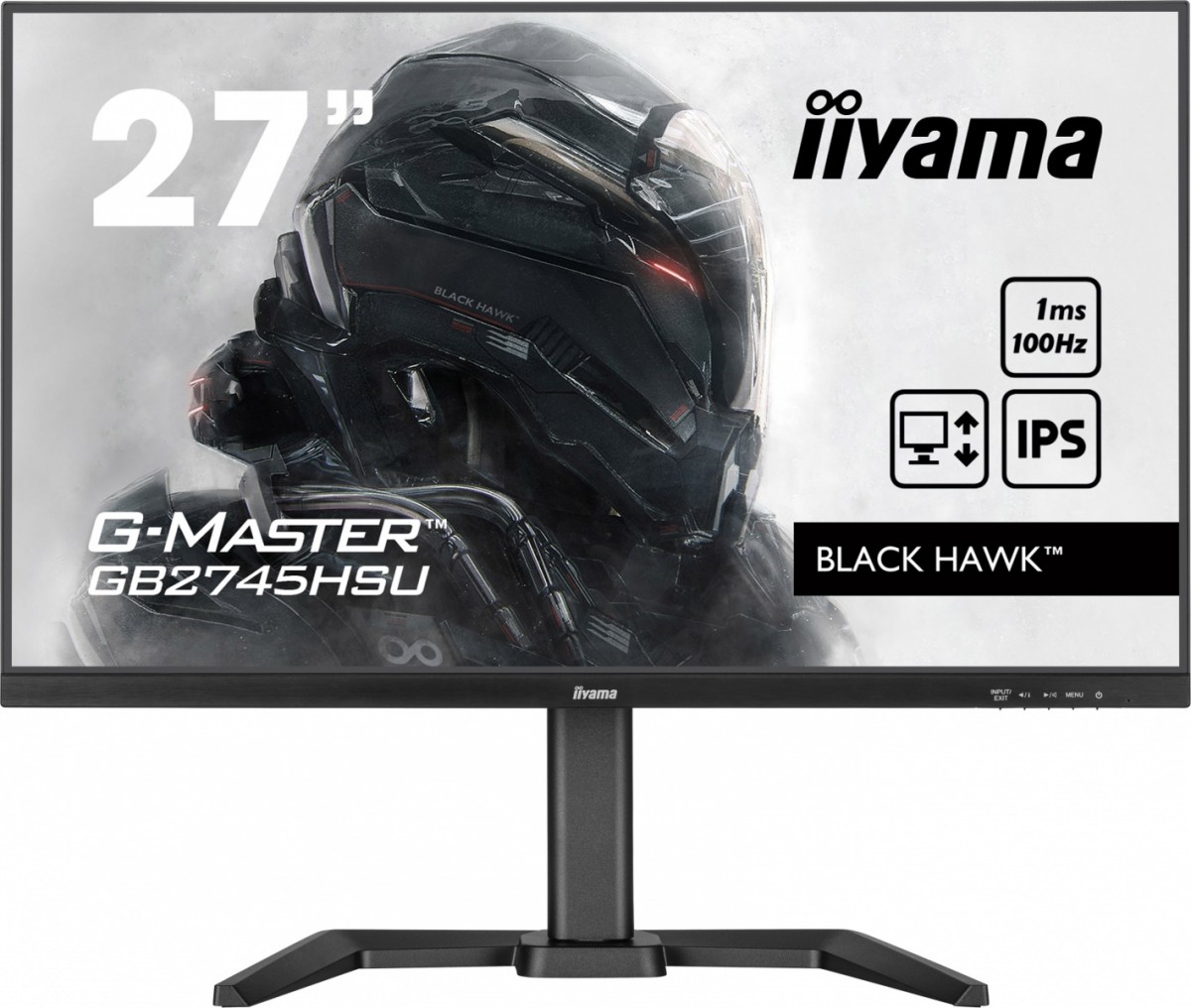 Monitor 27" iiyama G-MASTER gaming series GB2745HSU-B2  Black Hawk