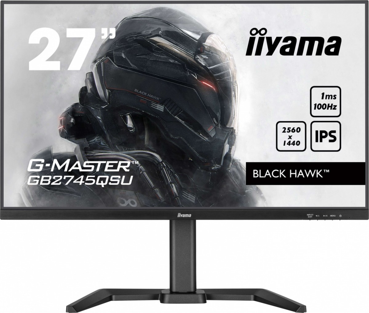 Monitor 27" iiyama G-MASTER gaming series GB2745QSU-B2  Black Hawk
