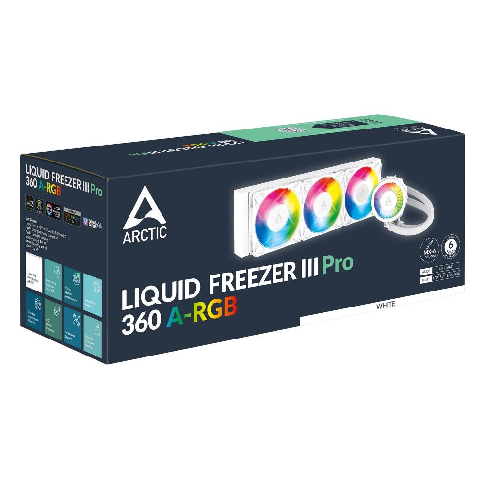 Chłodzenie wodne Arctic Liquid Freezer III 360 Pro ARGB White - obrazek 3